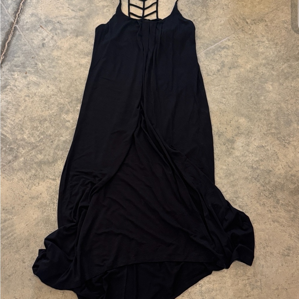 Nicole Miller Black Strappy Women's Maxi Dress